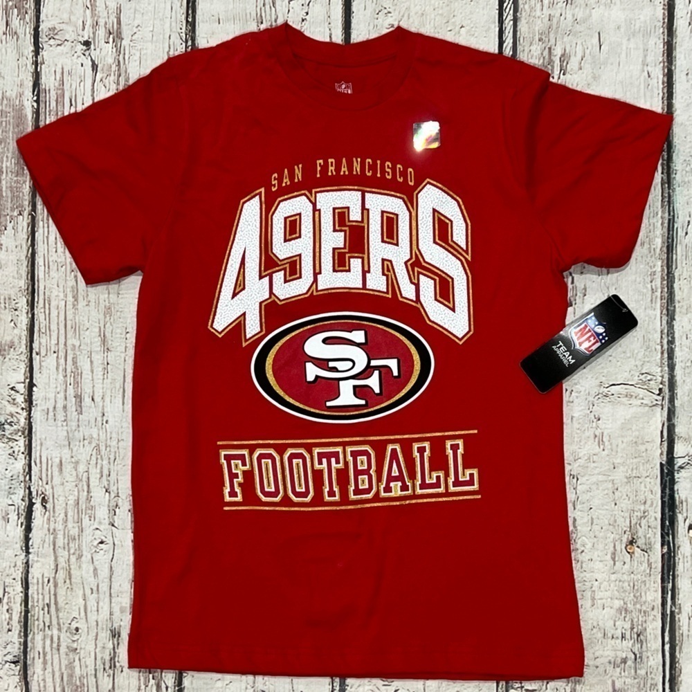 San Francisco 49ers NFL Football Kids Boys Youth Crewneck Tshirt